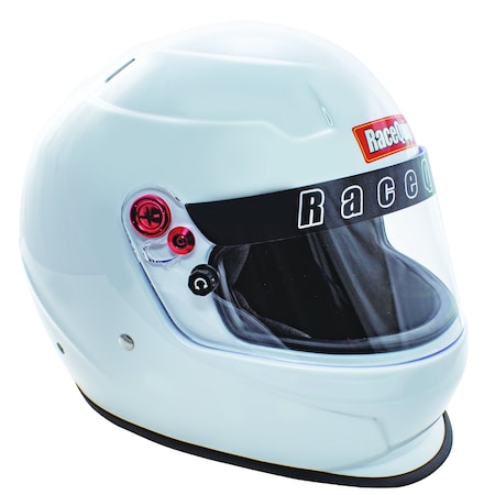 Racequip PRO20 FULL FACE HELMET SNELL SA2020 RATED GLOSS WHITE SMALL 276112